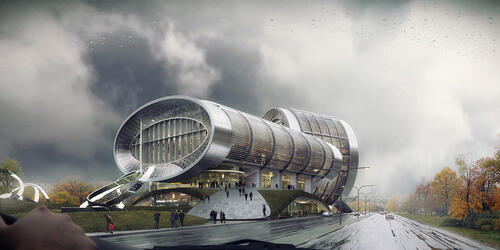 Luminous Moon-Gate: Cultural Center | Taichung, Taiwan | 2014