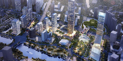 Urban Study and Design for Civic Plaza Area of Nansha Yango City | 2018