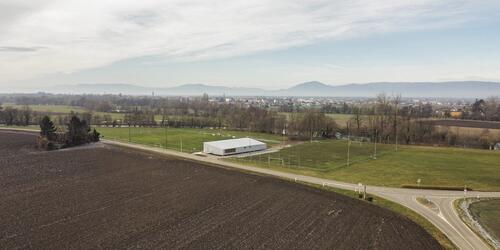 Rehabilitation of the Sand Clubhouse, Like an Agricultural Shed - Plaine D’alsace | 2023 | Arnaud Backer, France
